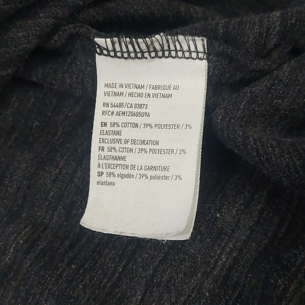 American Eagle Men's Dark Gray Marled Polo Shirt Medium?‎